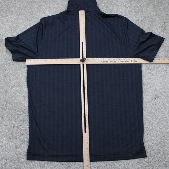 Cutter & Buck Jaguar Polo Shirt Men Medium Blue CB DryTec Polyester S/S Pullover - Picture 10 of 13